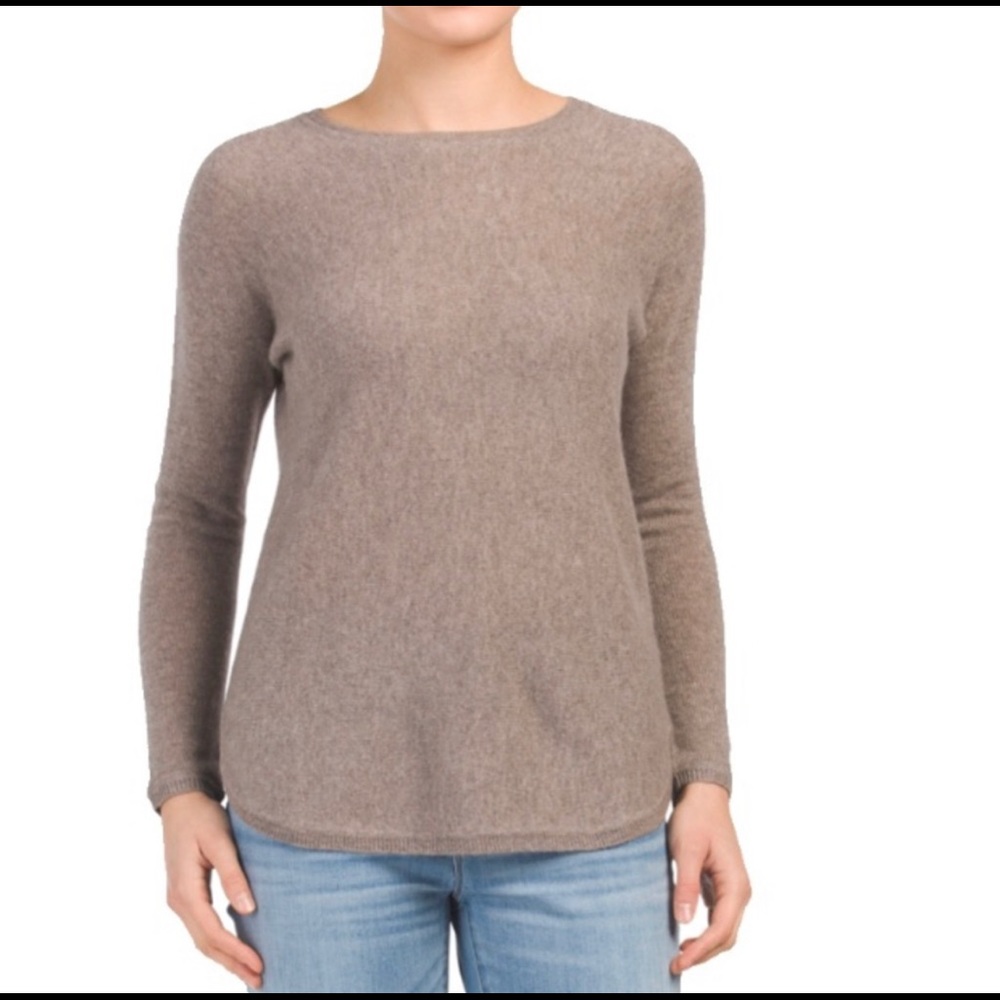 Max Studio‎  100% 2-ply Cashmere Crewneck Sweater
